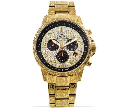 Set D'aiguilles De Montre Louis XV - Dorées - Finition Or - Neuves (sans Boîte)