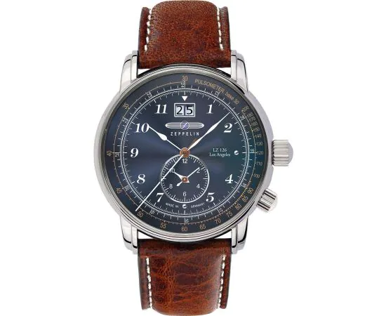 Montres Zeppelin 86443 LZ126 Los Angeles Dual Time 43 mm pour