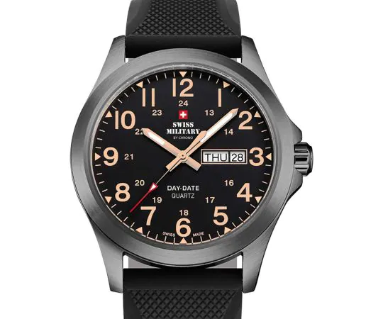 Montres Swiss Military Day-Date Quartz 42mm 5ATM pour