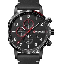 Wenger 01.1543.106 Attitude Chonograph Montre Homme 44mm 10ATM