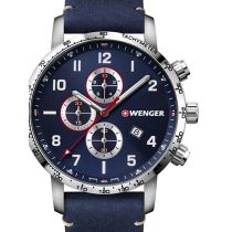 Wenger 01.1543.109 Attitude Chonograph Montre Homme 44mm 10ATM