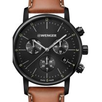 Wenger 01.1743.115 Urban Classique Chronographe Montre Homme 44mm 10ATM