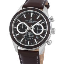 Jacques Lemans 1-2115C Eco Power Wood Montre Homme 44mm 10ATM