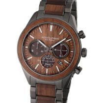 Jacques Lemans 1-2115K Eco Power Wood Montre Homme 44mm 10ATM