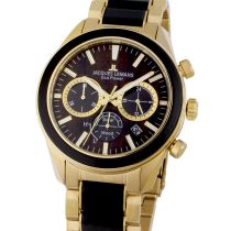 Jacques Lemans 1-2115L Eco Power Wood Montre Homme 44mm 10ATM