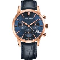 Claude Bernard 10231-37R-BUIR Montre Femme Classique Chronographe 35mm 5ATM 