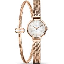 Bering 11022-364-Lovely-2-GWP170 Montre Femme Classic Set cadeau avec bracelet 22mm 3ATM