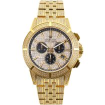 Louis XVI LXVI1123 Majeste Iced Out Chronographe Montre Homme 43mm 5ATM
