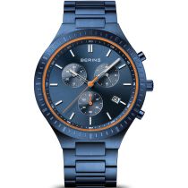 Bering 11743-797 Titane Chronographe Montre Homme 43mm 5ATM