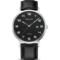 Bering 18640-402 Montre Homme Titane Montre Homme 40mm 5ATM