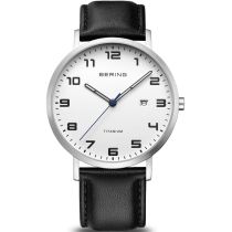 Bering 18640-404 Montre Homme Titane Montre Homme 40mm 5ATM