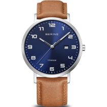 Bering 18640-567 Montre Homme Titane Montre Homme 40mm 5ATM