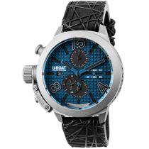 U-Boat 3003 Montre Homme Classico Titane bleu Automatique Chronographe 45mm 10ATM