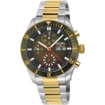 Gevril 48625B Yorkville Automatique Chronographe Montre Homme 43mm 20ATM