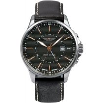 Iron Annie 5842-5 Wellblech Dual-Time Quartz Montre Homme 42 mm
