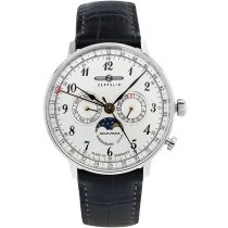 Zeppelin 7036-1 LZ 129 Hindenburg phase de lune Montre Homme 40mm 3ATM