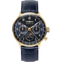 Zeppelin 7039-2 Hindenburg LZ129 Phase de Lune Montre Femme 36mm 3ATM