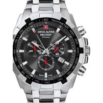Swiss Alpine Military 7043.9237 cristal de saphir Chronographe Montre Homme 