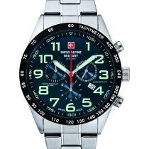 Swiss Alpine Military 7047.9135 Chronographe Montre Homme 45mm 10ATM
