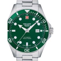 Swiss Alpine Military 7095.2134 Diver Automatique Montre Homme 44mm 30ATM