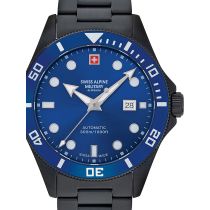 Swiss Alpine Military 7095.2175 Diver Automatique Montre Homme 44mm 30ATM