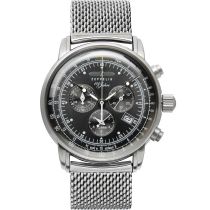 Zeppelin 7680M-2 Alarme Chronographe 100 ans Montre Homme 43mm 5ATM