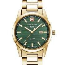Swiss Alpine Military 7767.1114 Montre Femme Argos doré vert 34mm 10ATM