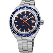 Edox 80128-3BUM-BUIO Hydro-Sub Automatique Montre Homme Chronometre 42mm 30ATM