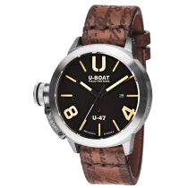 U-Boat 8105 Classico U-47 Automatique noir Montre Homme 47mm 100M