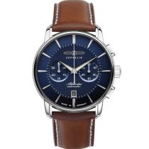 Zeppelin 8422-3 Atlantic Automatique Chronographe Montre Homme 42 mm 5ATM