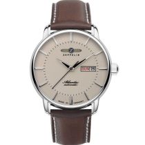 Zeppelin 8466-5 Atlantic Automatique Day-Date Montre Homme 41mm 5ATM