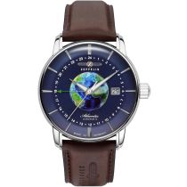 Zeppelin 8468-3 Atlantic Automatique Montre Homme GMT 43mm 5ATM