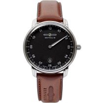 Zeppelin 8642-2 Monotimer Montre Homme 41mm 5ATM