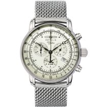 Zeppelin 8680M-3 Alarm Chronographe 100 ans Montre Homme 43mm 5ATM