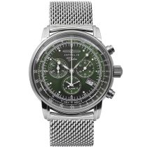 Zeppelin 8680M-4 Alarme Chronographe 100 ans Montre Homme 43mm 5ATM