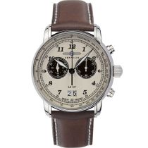 Zeppelin 8684-5 Graf Zeppelin LZ127 Big-Date Chronographe Montre Homme 41mm 