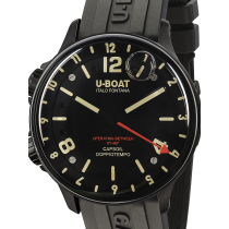 U-Boat 8770/A Capsoil Qs. Doppiotempo DLC Montre Homme 45mm 10ATM