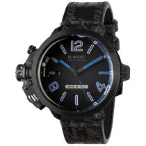 U-Boat 8806 Capsule 50 mm PVD BK BL Automatique Montre Homme