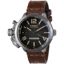 U-Boat 8809 Capsule 45 mm SS BK BE Automatique Montre Homme 10ATM