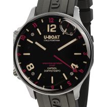 U-Boat 8839 Capsoil Doppiotempo SS GMT Montre Homme 45mm 10ATM