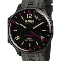 U-Boat 8841 Capsoil Doppiotempo DLC GMT Montre Homme 45mm 10ATM