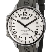 U-Boat 8888/A Capsoil Doppiotempo SS GMT Montre Homme 45mm 10ATM