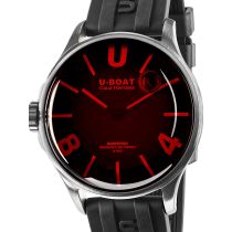 U-Boat 9305 Darkmoon SS Red Glass Montre Homme 40mm 5ATM