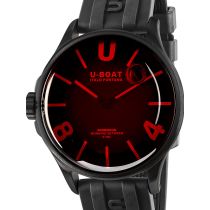 U-Boat 9306 Darkmoon Red Glass PVD Montre Homme 40mm 5ATM