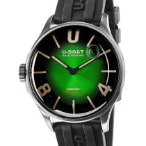 U-Boat 9502 Darkmoon Green SS Soleil Montre Homme 40mm 5ATM
