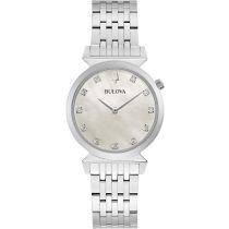Bulova 96P216 Montre Femme Regatta 11 diamants 30mm 3ATM