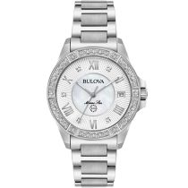 Bulova 96R232 Montre Femme Marine Star Diamond 32mm 10ATM