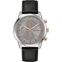 Bulova 98B409 Sutton Chronographe Montre Homme 41mm 3ATM