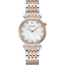 Bulova 98P192 Montre Femme Regatta 11 diamants 30mm 3ATM