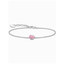 Thomas Sabo A2159-051-9-L19V Bracelet argenté avec goutte de zirconium rose